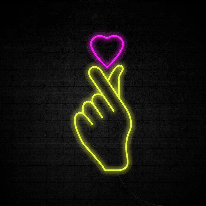 Finger Heart - LED Neon Signs