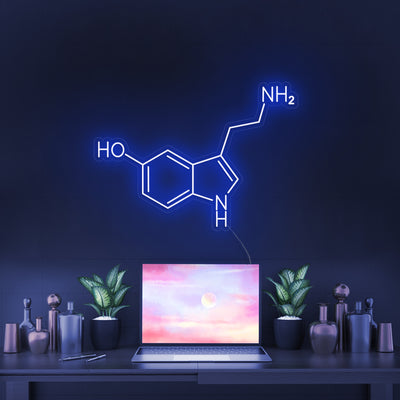SEROTONIN MOLECULE- LED Neon Signs