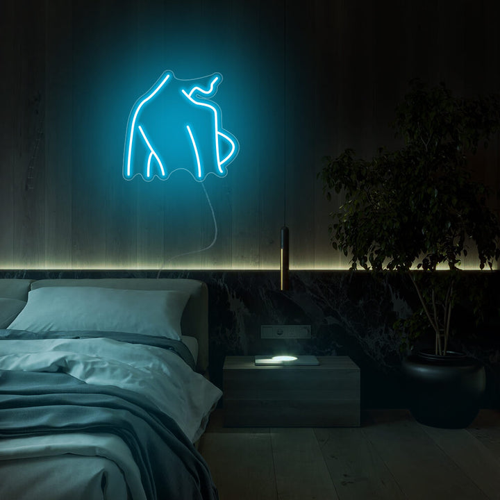 Mini Lady Body Back - LED Neon Signs