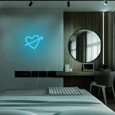 Mini Heart with Arrow - LED Neon Signs
