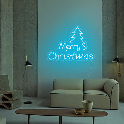 Christmas Tree LED Neon Sign - Merry Christmas Neon Sign