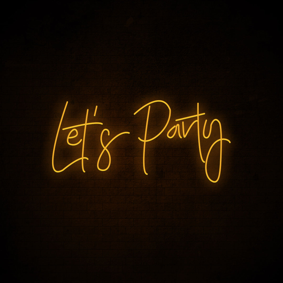 Let's Party - LED Neon Signs