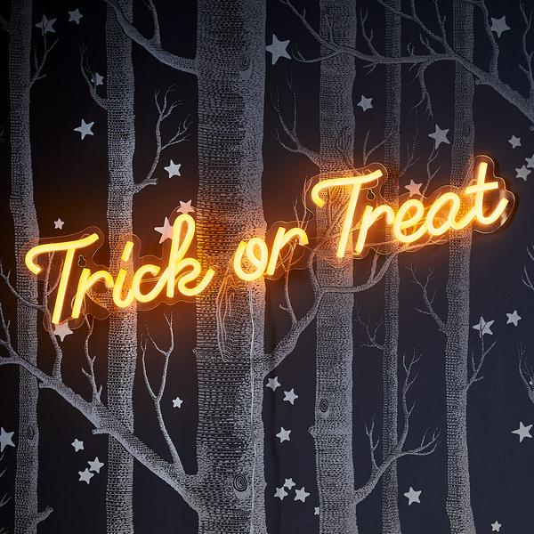 Trick or Treat LED Neon Sign - Happy Halloween Neon Sign