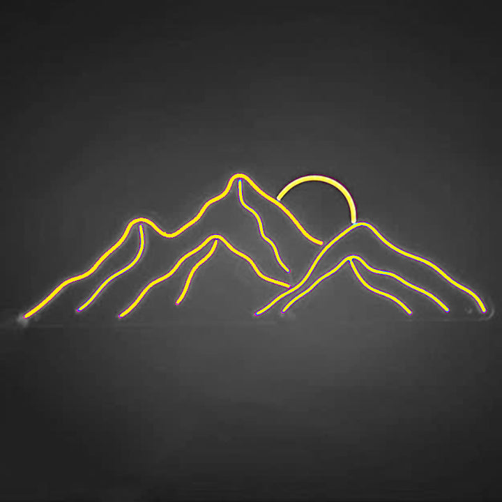 Sunset On Mountain Top - LED Neon Signs