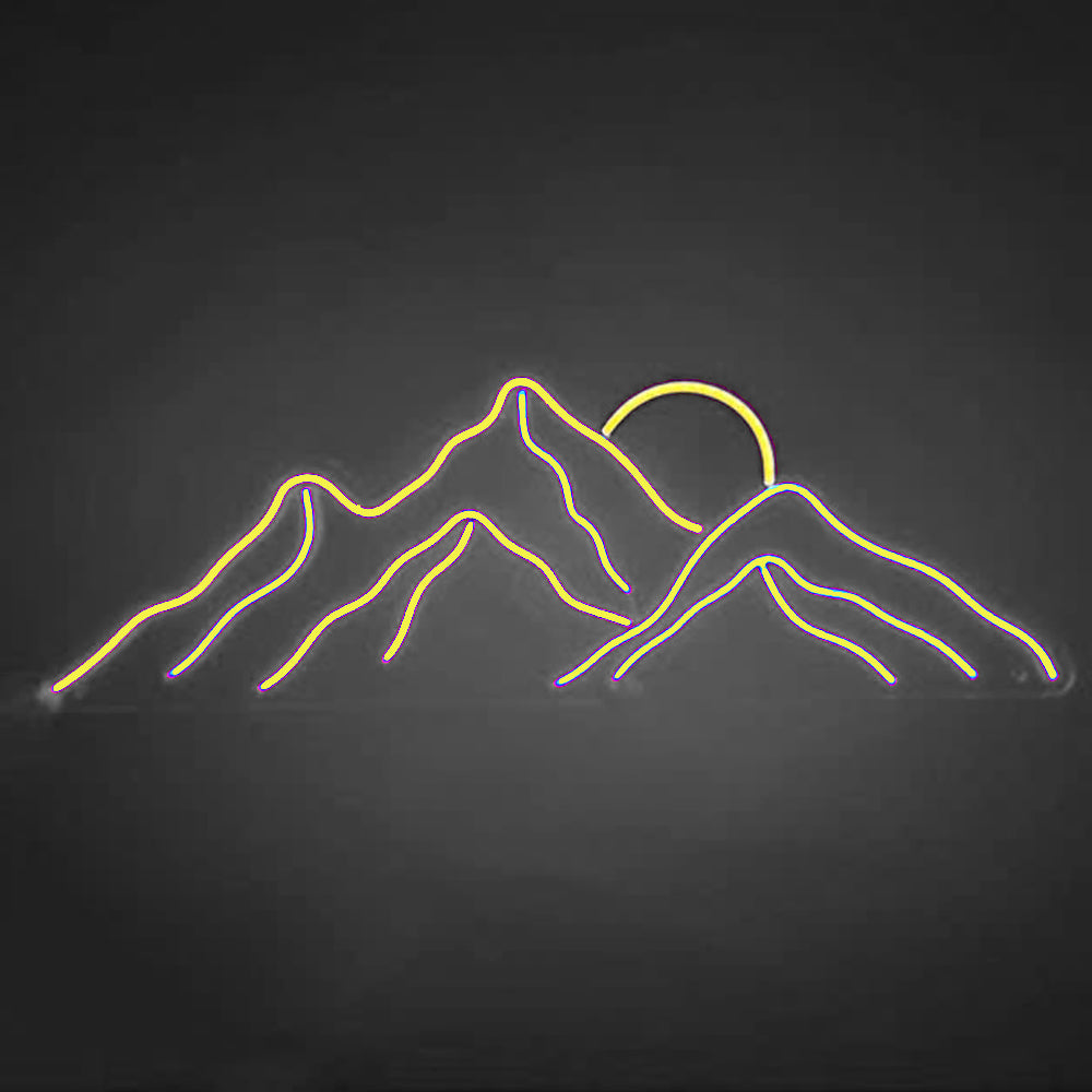 Sunset On Mountain Top - LED Neon Signs