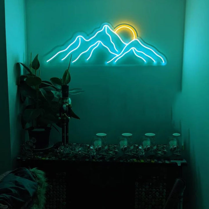 Sunset On Mountain Top - LED Neon Signs