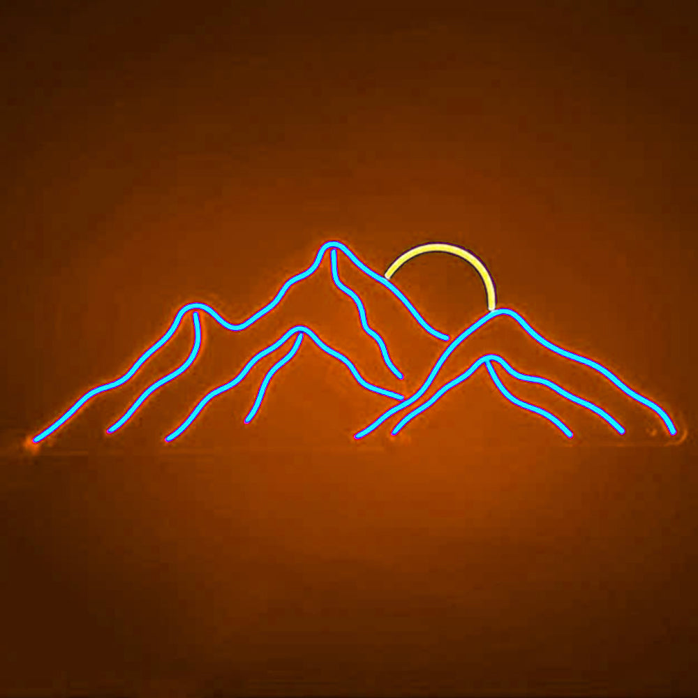 Sunset On Mountain Top - LED Neon Signs