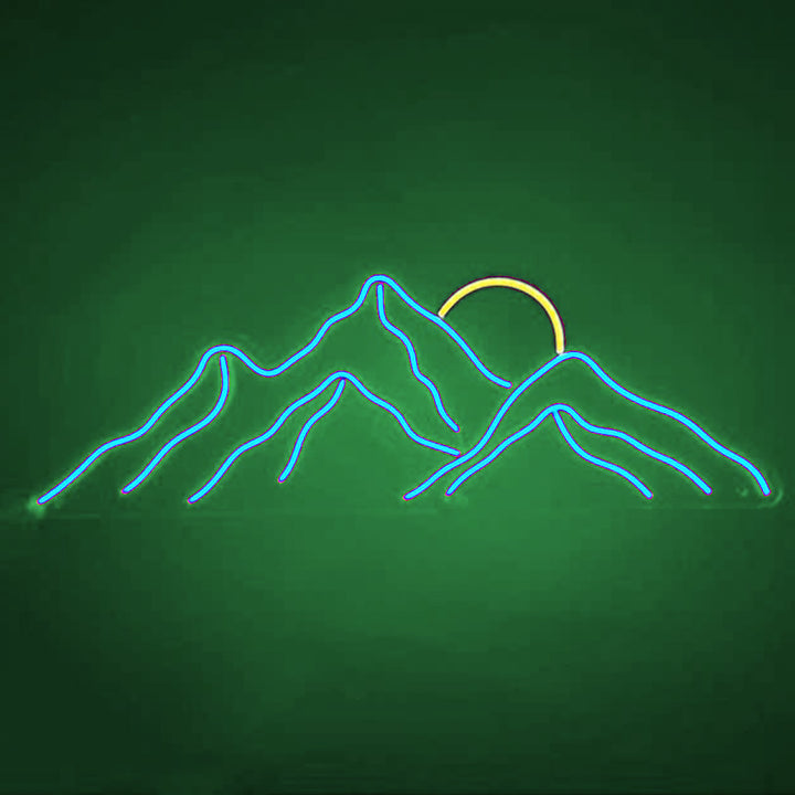 Sunset On Mountain Top - LED Neon Signs