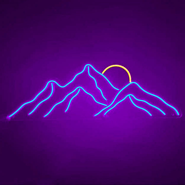 Sunset On Mountain Top - LED Neon Signs