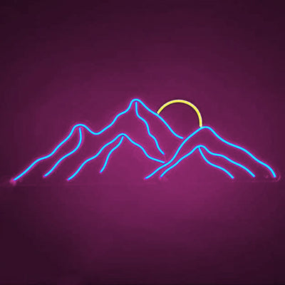 Sunset On Mountain Top - LED Neon Signs