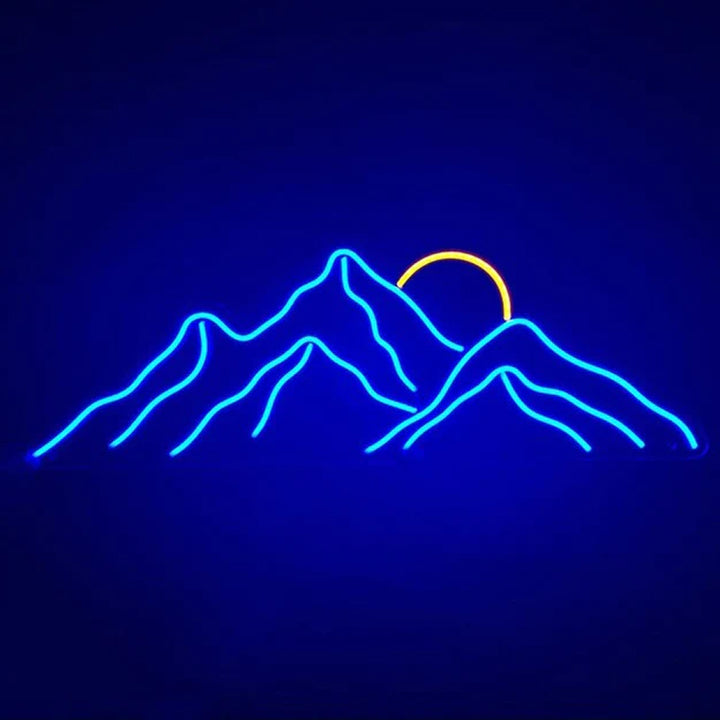 Sunset On Mountain Top - LED Neon Signs