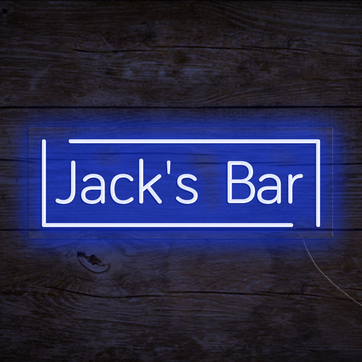 Custom Neon Name Bar Sign For Home Bar, Garage, Man Cave, Coffee Shop & Corner