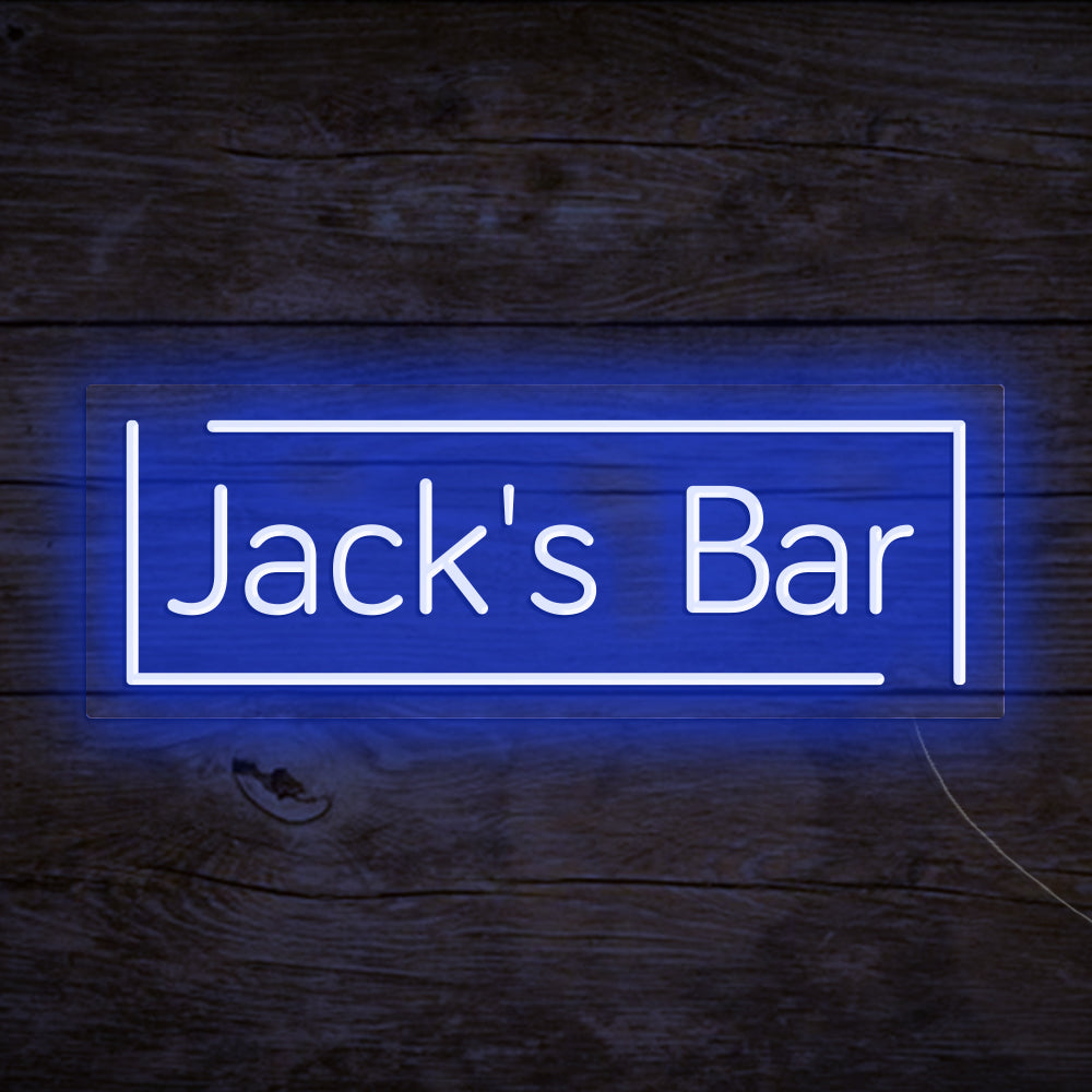 Jack's Bar - LED Neon Signs Custom Your Name