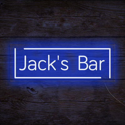 Jack's Bar - LED Neon Signs Custom Your Name
