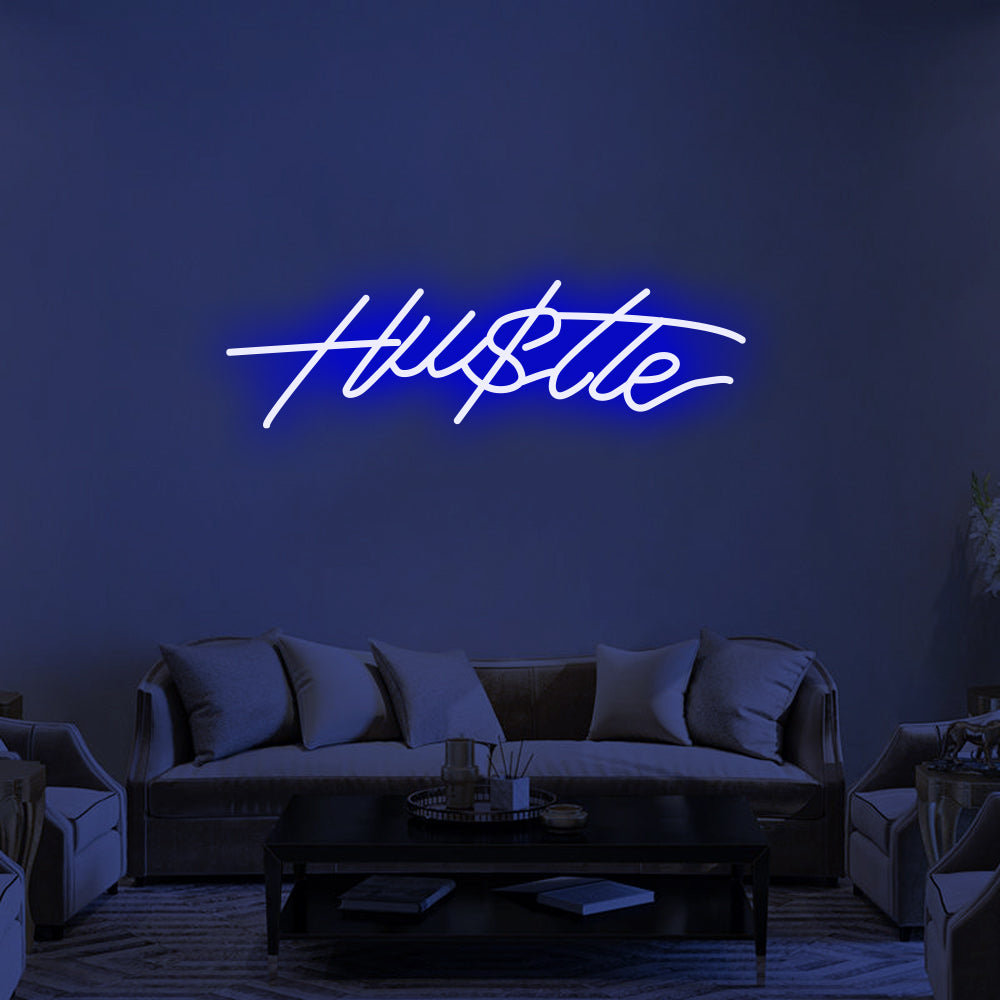 Hustle Hu$tle - LED Neon Signs