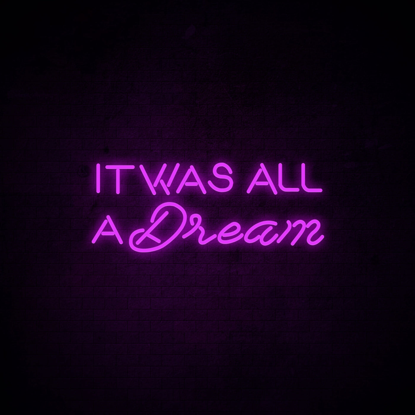 It was all a dream 1 - LED Neon Signs