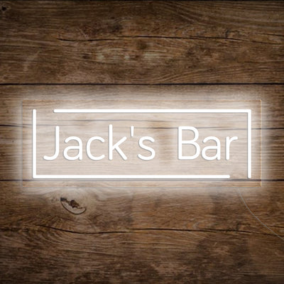 Jack's Bar - LED Neon Signs Custom Your Name