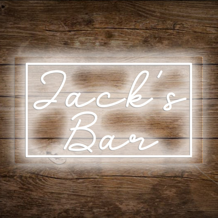 Custom Neon Name Bar Sign For Home Bar, Garage, Man Cave, Coffee Shop & Corner