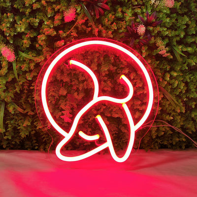 Mini Sleeping Dachshund - LED Neon Signs