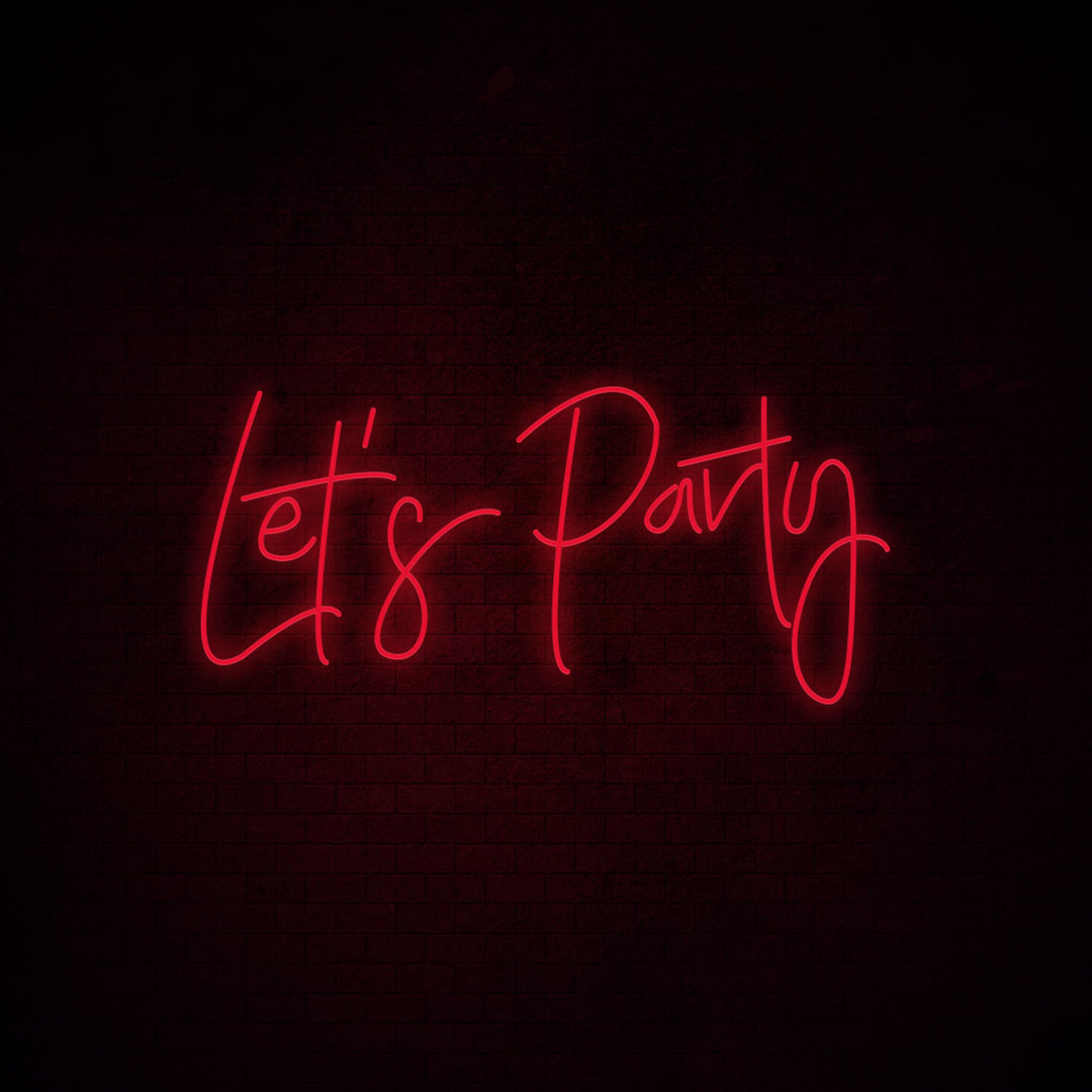 Let's Party - LED Neon Signs