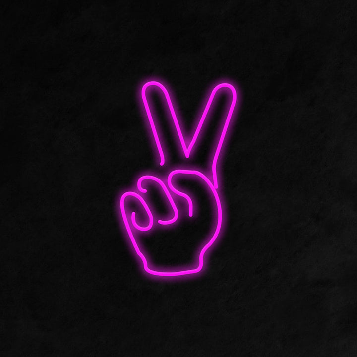 Peace Fingers - LED Neon Signs