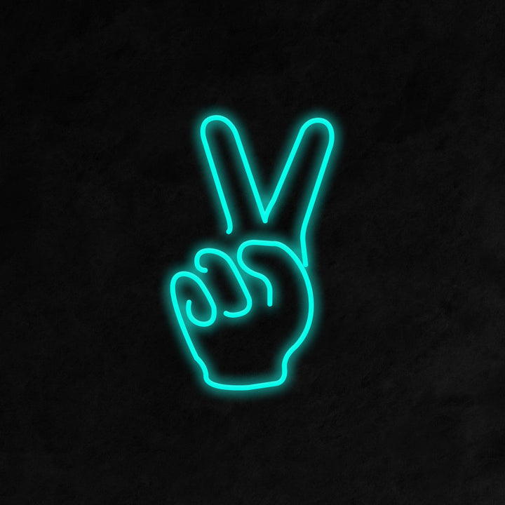 Peace Fingers - LED Neon Signs