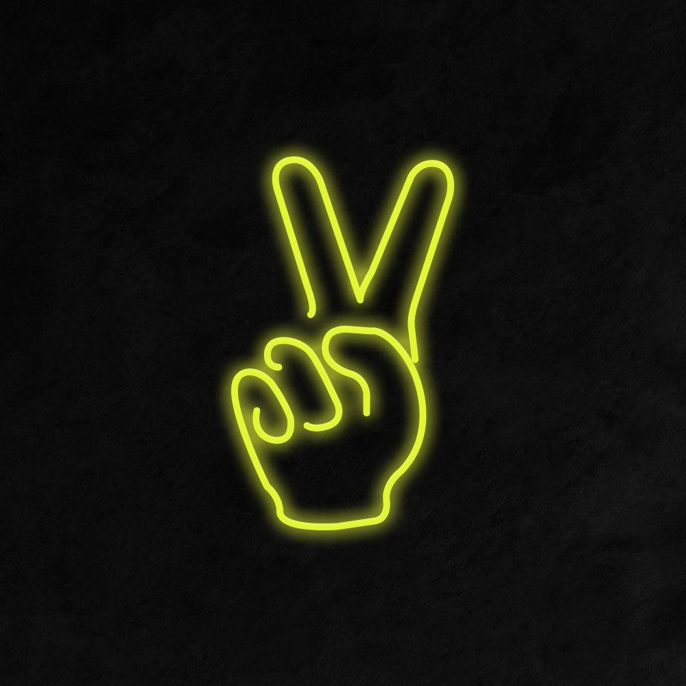 Peace Fingers - LED Neon Signs