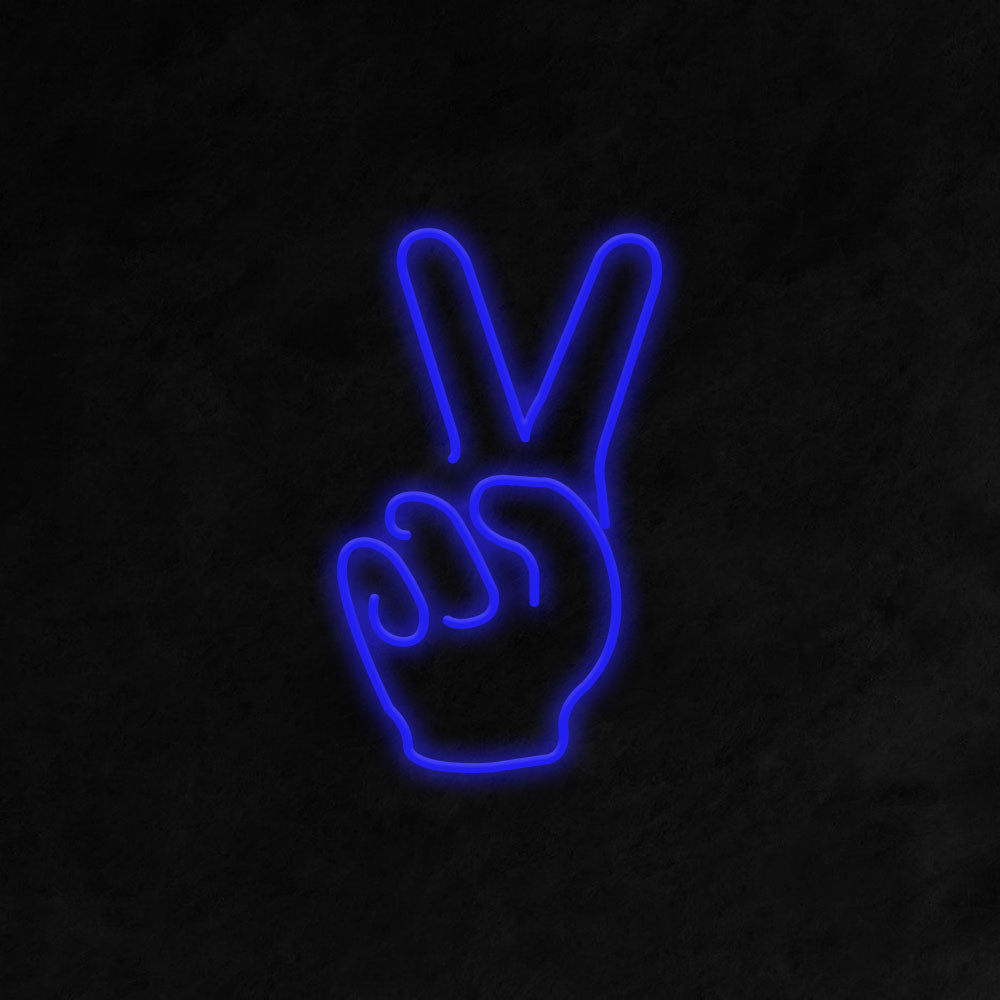 Peace Fingers - LED Neon Signs