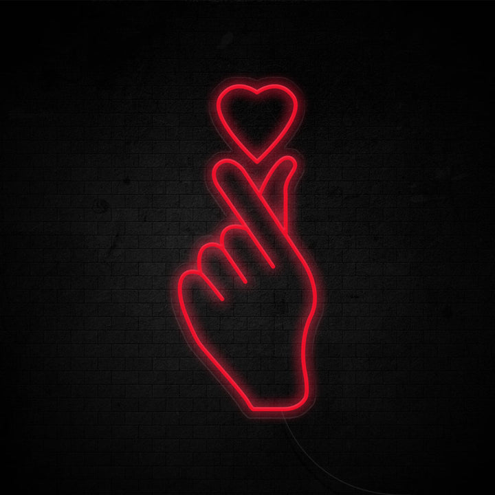 Finger Heart - LED Neon Signs