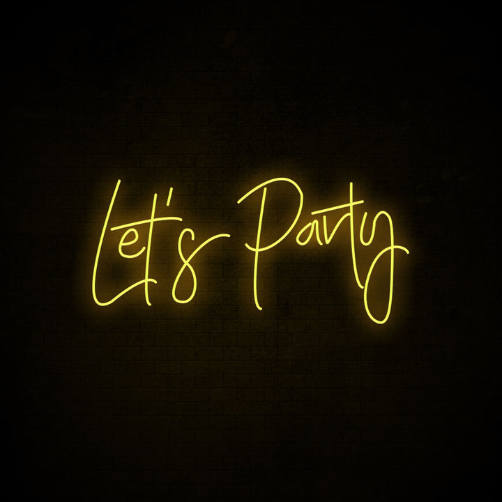 Let's Party - LED Neon Signs