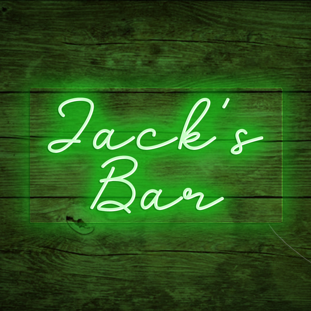 Jack's Bar - LED Neon Signs Custom Your Name