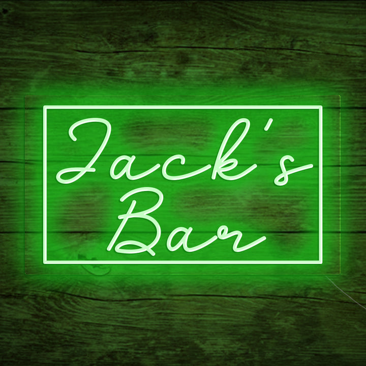 Custom Neon Name Bar Sign For Home Bar, Garage, Man Cave, Coffee Shop & Corner
