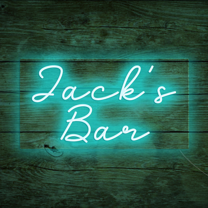 Custom Neon Name Bar Sign For Home Bar, Garage, Man Cave, Coffee Shop & Corner