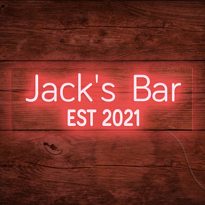 Jack's Bar - LED Neon Signs Custom Your Name