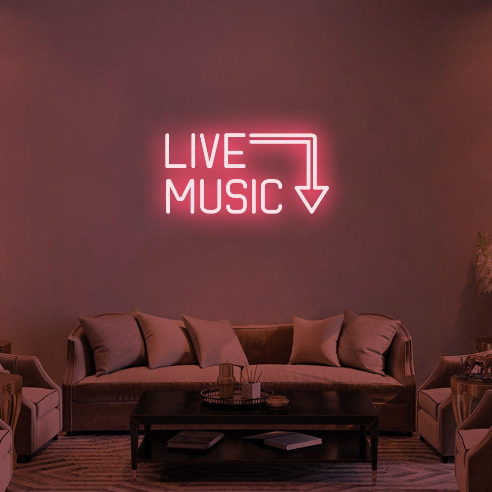 LIVE MUSIC - LED Neon Signs