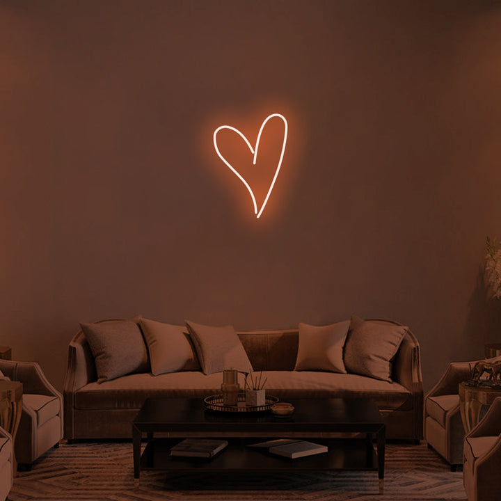 SCRIPT HEART - LED Neon Signs