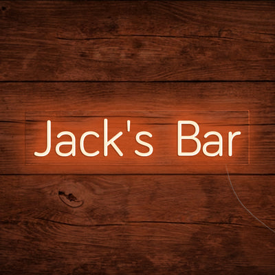Jack's Bar - LED Neon Signs Custom Your Name