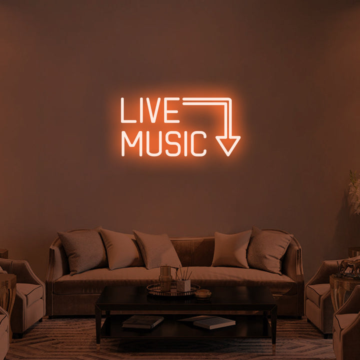 LIVE MUSIC - LED Neon Signs