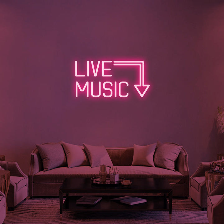 LIVE MUSIC - LED Neon Signs