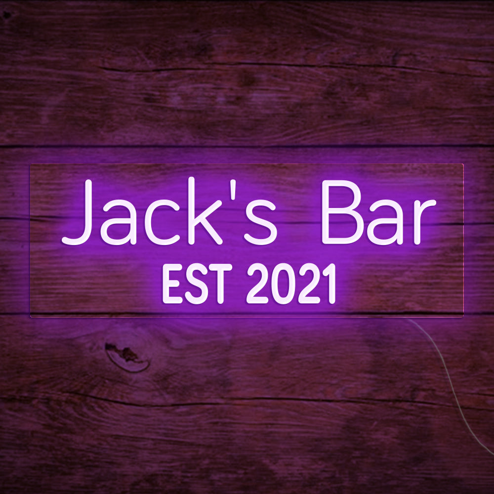 Jack's Bar - LED Neon Signs Custom Your Name