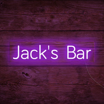 Jack's Bar - LED Neon Signs Custom Your Name