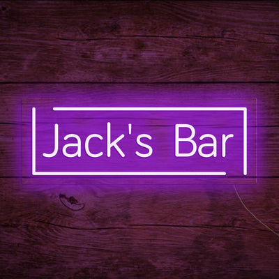 Jack's Bar - LED Neon Signs Custom Your Name