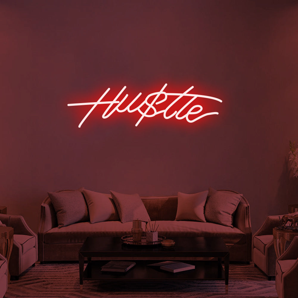 Hustle Hu$tle - LED Neon Signs