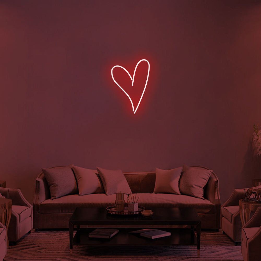 SCRIPT HEART - LED Neon Signs