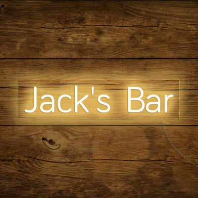 Jack's Bar - LED Neon Signs Custom Your Name