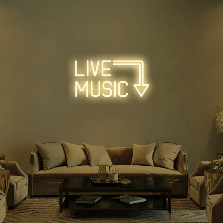 LIVE MUSIC - LED Neon Signs