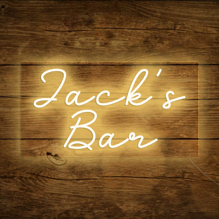 Custom Neon Name Bar Sign For Home Bar, Garage, Man Cave, Coffee Shop & Corner