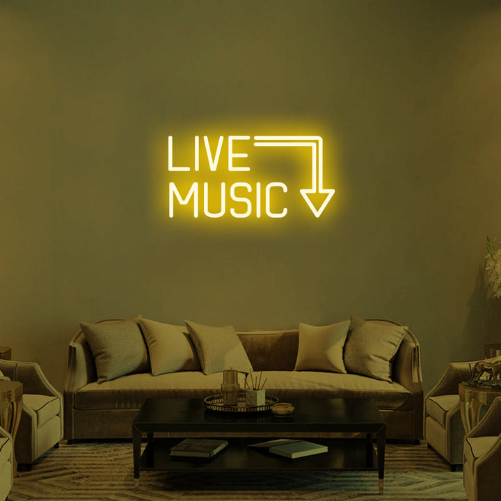 LIVE MUSIC - LED Neon Signs