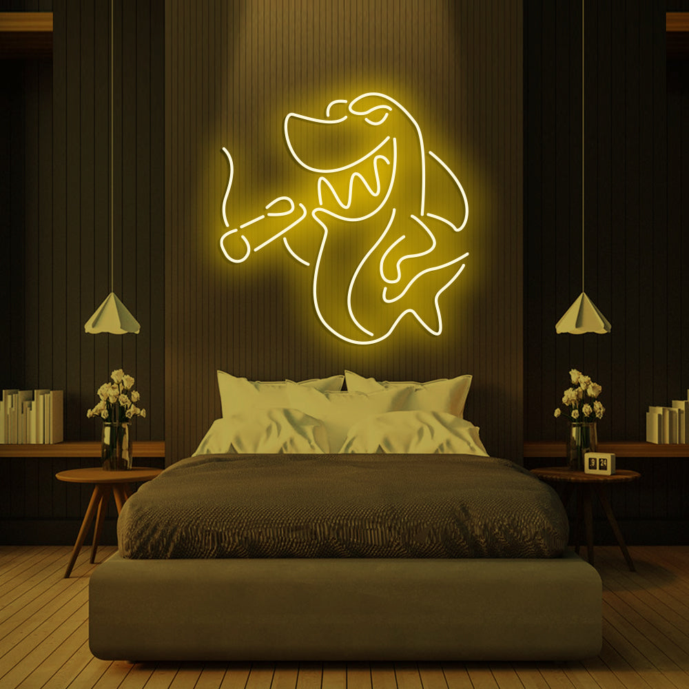 The Smoking Shark- LED Neon Signs